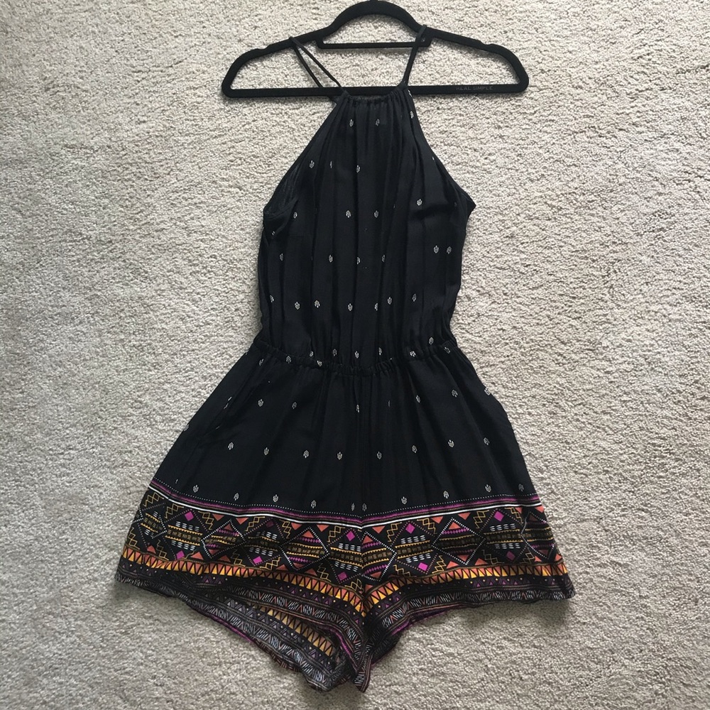 Tribal print romper